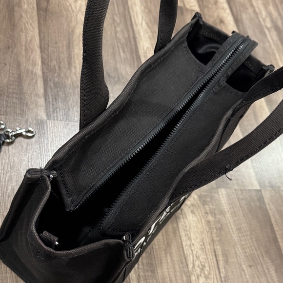 Marc Jacobs Small Black Tote with White Lettering - Picture 8 of 12